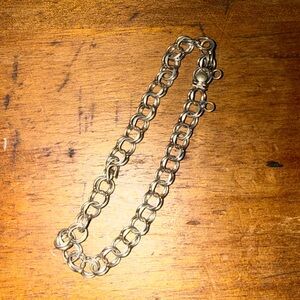 Vintage sterling silver charm bracelet